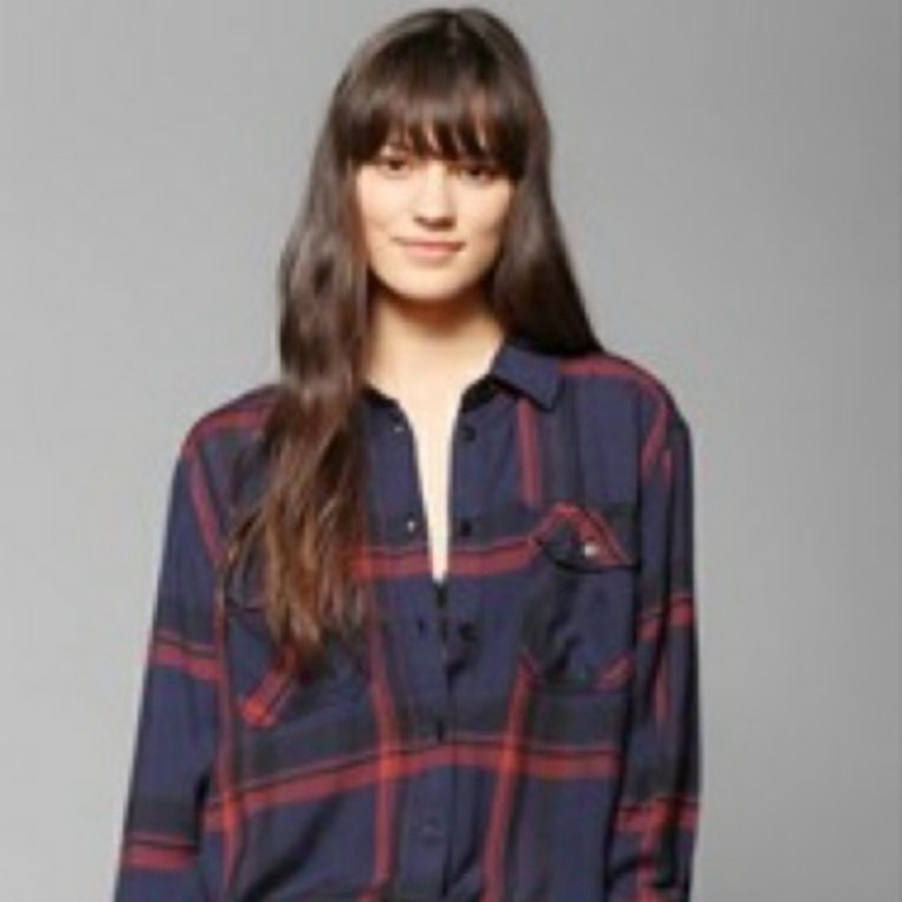 BDG ‘Waterfall’ Plaid Button-Down Shirt by Urban Outfitters I Women’s Size Small - Picture 2 of 8